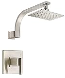 Danze D512544BNT Sirius Single Handle Shower Trim Kit with Efficient Flow Showerhead, Brushed Nickel