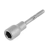 0.6" ×2.6" ラウンドシャンク六角スパナナットセッターハードウェアグレー