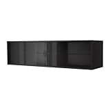 IKEA(イケア) GALANT ブラックブラウン 30206537 ウォールキャビネット 引き戸付き、ブラックブラウン