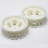 やわらかスリムホイール タイプM ホワイト (オフセット8) ラジコンドリフト用 3Dプリンタ製・ホワイト