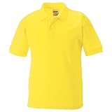 (ジャージーズ) Jerzees Schoolgear キッズ・ジュニア・子供 65/35 ピケ 半袖ポロシャツ 半袖トップス スクールウェア 男女共用 (1-2歳) (イエロー)