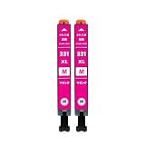 BCI-330XL BCI-331XL キヤノン用 互換 インクカートリッジ マゼンタ BCI-331XLM×2 増量 残量表示 純正と併用可能 TS8530 TS8630 TS8730 [INK-LINK]
