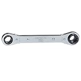 Klein Tools KT223X4 Lineman's Ratcheting 4-in-1 Box Wrench [並行輸入品]