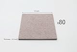 BTMBスキッド家具パッドフロアプロテクター1.5インチfor Fix in place家具80パック