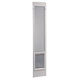 Ideal Pet Products Aluminum Fast Fit Pet Patio Door - White - Fits Aluminum Sliders Only (77-5/8 in. to 80-3/8 in.) by Ideal Pet Products