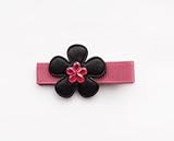 Baby Deer Clips　ヘアクリップ for ベビー　New おはな（ブラック）