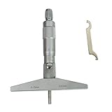 B Blesiya 0-25mm 深さ測定用 マイクロメーター　球形プローブ　校正機能　深度ゲージ　