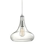 1-Light Pendant in Polished Chrome [並行輸入品]