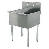 400シリーズ1コンパートメント床サービスシンクサイズ: 41 " H x 21 " W x 18 " D