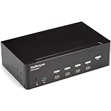 StarTech.com 4ポートHDMIデュアルモニターKVMスイッチ 4K/30Hz対応 SV431DHD4KU