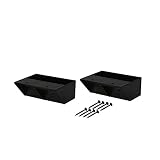平安伸銅工業 LABRICO STAPLER FIX シリーズ 2×4 棚受シングル マットブラック DXC-2