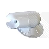 Adjustable White Shower Head Holder Wall Mount Suction Bracket No Drilling