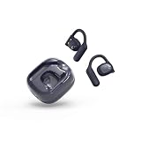 明誠 空気伝導イヤホン Bluetooth 5.3 ヘッドセット ワイヤレスイヤホン 耳を塞がない 耳掛けヘッドセット 両耳 片耳 iPhone&Android対応 ブラックブルー