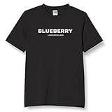 [オリメイク] ブルーベリー tシャツ 面白tシャツ ネタtシャツ おもしろt シャツ 文字 ブラック Sサイズ