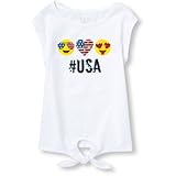 ザ・チルドレンズプレイス THE CHILDREN'S PLACE/ インベリッシュグラフィックタイフロントトップ トップス半袖Tシャツ 4歳【並行輸入】