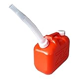 村の鍛冶屋 灯油缶5L ノズル付 日本製 (赤)