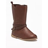 オールドネイビー OLD NAVY/ トール バックルブーツ クラシック ブラウン シューズ 14.3cm【並行輸入】