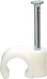 SOLIDCABLE 同軸ケーブル 5C用 ケーブルクリップ 100個入 ホワイト ソリッドケーブル #KCC-5C(WH)