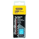 Stanley TRA704T 1/4-Inch Heavy Duty Staples, Pack of 1000 [並行輸入品]
