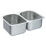 Moen s22392 27インチby 16-inch Lancelotダブルボウルキッチンシンク、サテン