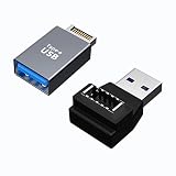 rgzhihuifz USB 3.0 Type A - Type E延長アダプター、Key-A Type-EオスポートからUSB AメスポートとタイプEメス/USB Aオス内部アダプターケーブル。