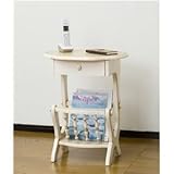 トレビ マガジンラック付電話台/FAX台 ホワイト【完成品】 生活用品 インテリア 雑貨 インテリア 家具 収納家具 FAX台 電話台 [並行輸入品]