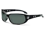 Ergodyne Skullerz Valkyrie Safety Sunglasses - Black Frame, Smoke Lens by Ergodyne