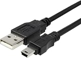 タローズ TARO'S USB2.0ケーブル A-miniBタイプ PS3 ドライブレコーダー ブラック 黒 5m CBUSB-A5-5M エコ簡易パッケージ