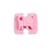 clkjdz赤ちゃん校正安全キャビネットロック子安全冷蔵庫冷凍庫冷蔵庫ドアラッチnoドリル、ツール、マグネットまたはネジneeded ピンク