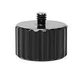 Huepar メネジ5/8"-11 変換 オネジ1/4"-20 ネジ径変換アダプター 固定ネジアダプター 三脚 レーザー 墨出し器 水準器アダプター 適用 変換アダプタ― アルミ合金製【5/8"-11→1/4"-20】