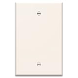 OnQ / Legrand WP3300LA Single Gang Oversized Wallplate, Blank, Light Almond [並行輸入品]