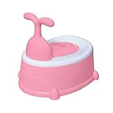 多機能 子供おまる ベビーポッティ 6月から9歳まで お掃除 引き出しポット付 ステップ付き　赤ちゃん らくらくトイレ(ピンク)