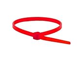 Monoprice Cable Tie 4 inch 18LBS, 100pcs/Pack - Red [並行輸入品]