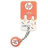 ヒューレット・パッカード(HP)ブランド USB3.1高速メモリドライブ アイスクリームデザイン 64GB/HPFD778O-64