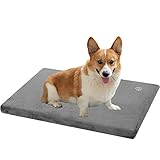 EMPSIGN ペットマット 犬クッション 犬 ベッド 猫 ベッド 小屋・ケージ用 室内用 リバーシブル 夏用・冬用 通年使える 四季 暑さ対策・寒さ対策 通気性いい 丁度いい厚さ 小型犬 中型犬 オールシーズン 取り外せるカバー 防水 撥水 洗える 老犬 子犬 介護用 小動物用 型崩れしない 小型犬 中型犬 M