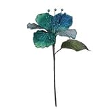 Vickerman 35552 – 21 "ピーコックベルベットSheer Hybiscus 6 " Flower Pick ( o143547 )