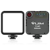 VIJIM V-Light LEDビデオライト ソフト光 2000mAh Type-C充電式 カメラライト ソフトボックス付き 5500K