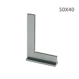 Only-line L形　ステンレススチール　ルーラー 高炭素鋼　90度　直角　定規 測定工具 台座付け 50 * 40 * 15 * 4