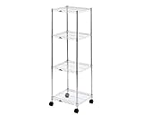 【メタルラック ランキング入賞】 ルミナス スチールラック 幅90 奥行35モデル 頑丈 業務用ラック 耐荷重500kg/棚板耐荷重250kg【ルミナス レギュラー NLF9012-4】 棚 4段 キャスター付 メタルシェルフラック ＜サビ