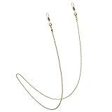 Baoblaze 眼鏡ホルダー　眼鏡コード　ネックレスチェーン　服装飾　ファッション　眼鏡小物　　２タイプ選べ - ゴールド