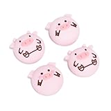 DLseego Switch アナログスティックカバー Switch スティックカバー Switch/Switch Lite/Switch Oled 対応 Switch ジョイコン カバー ジョイコン 親指グリップキャップ アナログスティックカバー シリコン キャップ ジョイコンスティックカバー 可愛い ジョイコン 保護カバー 滑り止め (4個セット) 豚