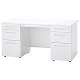 ODS-147-3L3R WH オフィスデスク 両袖机 W1400mm 3段左/3段右 天板:ホワイト