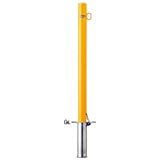 サンポール:サンバリカ―(ピラー)スチール製φ60.5 差込式フタ付・片フック 白色 FPA-7SF-F01(W)