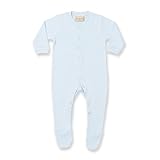(ラークウッド) Larkwood 赤ちゃん・ベビー用 無地 長袖ボディースーツ スリープスーツ ロンパース ベビー肌着 (１歳~１歳半) (ライトブルー)