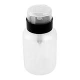 uxcell 液体ポンプディスペンサー 6 Oz 180ml クリアホワイト プラスチック アルコール