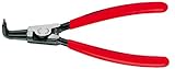 クニペックス KNIPEX 4621-A01 軸用スナップリングプライヤー 曲(SB)