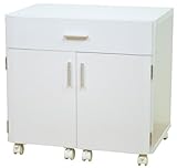 ライフスタイリングショップ プリンターワゴン デスク横 引出 幅59×奥行41cm ホワイト FS-036WH