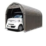 パイプ車庫 (スーパーブラウン/軽用/角パイプベース式)