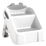 踏み台 子供用 補助台 2段 ステップ台 幼児 こども トイレ ステップ台 キッズ 足置き台 トイレトレーニング トイレ訓練 幼児用踏み台 ステップ台 台所育児 手洗い 洗面所 洗面台 キッチン 補助 キッズステップ プレゼント【30.5x32.5x32cm】