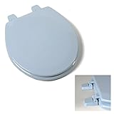 デラックスドレスデンブルー木製円形トイレシート